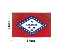 2'x3' Arkansas Nylon Outdoor Flag